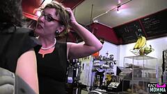 Stockinged Busty Stepmom Fingering Before Toy!