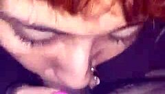 intense blowjob from my latina housewife wife