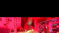 Two DILDOS STRETCH MY BOTH HOLES in lingerie. Clothes ripped, dripping wet.