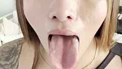 Horny Colombian MILF MASTURBATES on boss's sofa