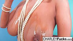 charley chases oiled up with pearls