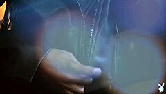 Ana Foxxx performs a striptease with clothes ripped in Supernova PMV.