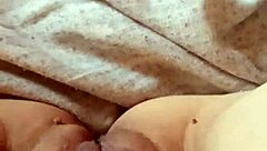 Milf opens her pussy wide.