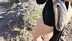 my horny stepniece couldn't wait, we stopped to fuck hard