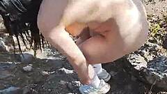 my horny stepniece couldn't wait, we stopped to fuck hard