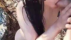 my horny stepniece couldn't wait, we stopped to fuck hard