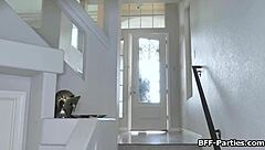 Двойное бронирование дома кончилось дикой групповухой вчетвером с подругой и корешами