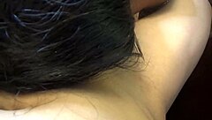 amateur latina does rough sex with sloppy blowjob and cum in mouth on the bed