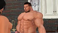 Intense Emotions As Handsome Muscle Hunk Aaron Donald Fucks Local Wife