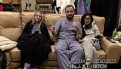 Jasmine Rose gets her tits blasted with cum backstage