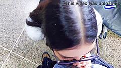 Amateur brunette in heels bends over doggystyle for fat curvy ass tattoo fucking by teacher.