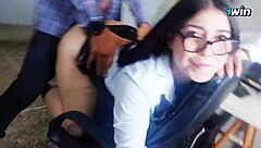 Amateur Brunette Dengan Heels Bend Over Doggystyle Untuk Ass Curvy Gemuk Bertattoo Fuki Oleh Guru.