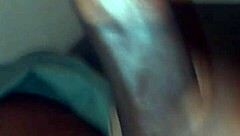 Big black dick cums hard during masturbation