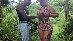 whoa this tourist pounds tiffany's milf ass with huge cock in wild public forest anal 😈