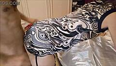 788 01 - French Amateur Doggystyle Fuck Satin Lingerie Clothed Sex Blowjob Rimjob