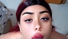 Follada anal intensa y corrida facial en esta tetona colombiana