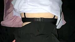 Student with big tits gets fucked raw by senior in dorm