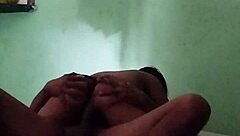 Petite Latina amateur fucking in girlfriend's empty house