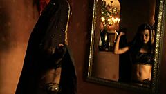 Beautiful indian undresses and dances seductively