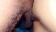Cuckold's wife fulfills her fantasy, getting a big cock inside without condom, wet and creampied by her lover