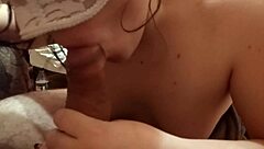 pretty woman intensely sucks dick lets pussy get licked cums hard from big dick