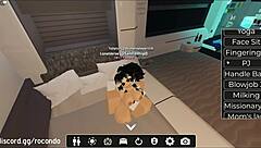 New session with beautiful girl in Roblox