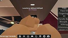 New session with beautiful girl in Roblox
