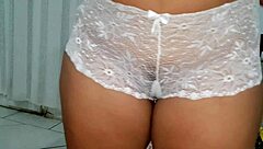 Fetish Exhibitionism With Latina In Panties And Ass Teasing.