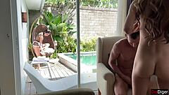 fuck me hard right now while maid cleans, pump that outdoor creampie in