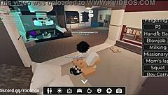 New session with beautiful girl in Roblox