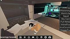 New session with beautiful girl in Roblox
