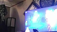 Goldielox plays with herself in panties.