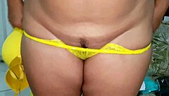 Fetish Exhibitionism With Latina In Panties And Ass Teasing.