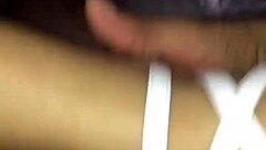 watch this sexy latina colegiala getting her face covered in hot cum