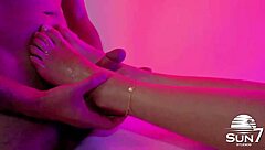 fucked young client's pussy during massage in lingerie