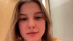 first time public fingering her pussy close up