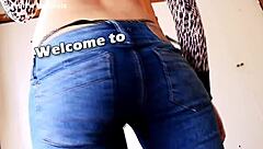 Skinny redhead teen sucking cock and showing big ass