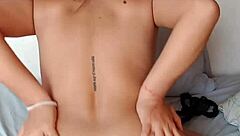 selene gets horny after playing and masturbates