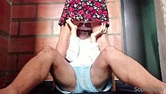 Redhead Teen Rides Cowgirl On Old Man In Clothed Homemade Video