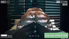 intense big black cock riding with huge tits bouncing