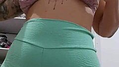 young exhibitionist flashes in public