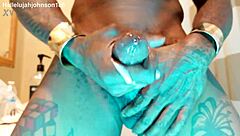 hallelujah johnson worships bbc with dick slap radio and muscular humiliation