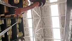 big ass tease in supermarket