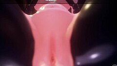 Monster girl island prologue features Adeline de la Toile la chica araña scaring yet pleasing with licking fucking and 3d pussy action