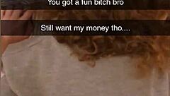 Cheating girlfriend BENT OVER and HUMILIATED on Snapchat, paying debt with ROUGH FUCK