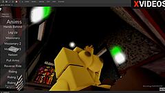 Я ебу Чику FNAF большим черным членом в Роблоксе