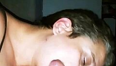 Momma Excels at Sucking Cock in Intense Blowjob