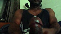 Darkness Unveils Monster Cock Masturbation Close-Up