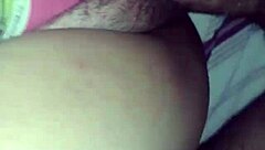 wife rubs dick on pussy and gives creampie to eater