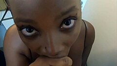 On my knees, undressing, craving to deepthroat that massive cock intensely.